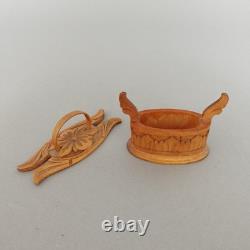 Scandinavian Bentwood TINE Box, Vintage Nordic Folk Art Carved Wood Box Rustic
