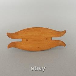 Scandinavian Bentwood TINE Box, Vintage Nordic Folk Art Carved Wood Box Rustic