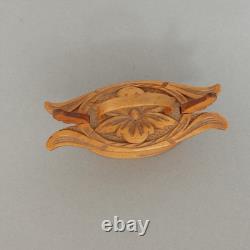 Scandinavian Bentwood TINE Box, Vintage Nordic Folk Art Carved Wood Box Rustic