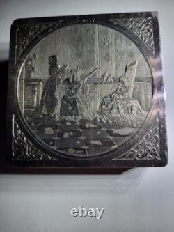 Set of 3 Antique Cut Steel Boxes with Hinged Lid Made In France
