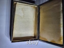 Set of 3 Antique Cut Steel Boxes with Hinged Lid Made In France
