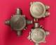 Set Of 3 Vintage Brass Marine Junction Boxes