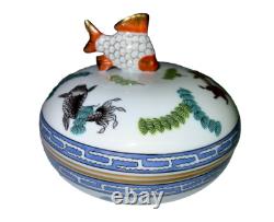 Small Vintage Herend Trinket Box Shanghai Collection