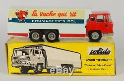 Solido 304 Camion'Bernard'. The Laughing Cow Cheese Truck. Vintage/Boxed. RARE