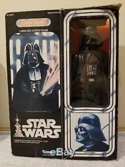 Star Wars 15 Inch DARTH VADER 100% Complete with Box Vintage ORIGINAL 1978 12