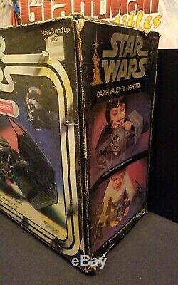 Star Wars Kenner 1977 Darth Vader TIE Fighter Vintage/ Box, Inserts, Instuc. WORKS