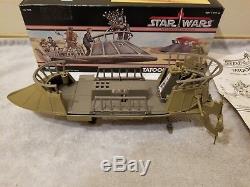 Star Wars TATOOINE SKIFF Complete with Box 1985 Vintage Power of the Force POTF