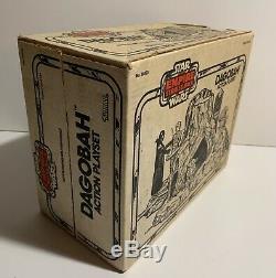 Star Wars Vintage DAGOBAH Swamp Playset Box Instructions 1980 Kenner Near Comp