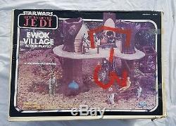 Star Wars Vintage EWOK VILLAGE Playset Kenner 1983 Complete Original ROTJ Box