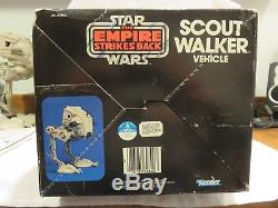Star Wars Vintage Empire Strikes Back Scout Walker Vehicle+Box+Instructions 1982
