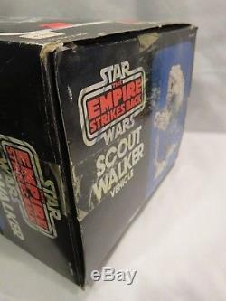 Star Wars Vintage Empire Strikes Back Scout Walker Vehicle+Box+Instructions 1982