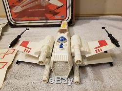 Star Wars X-WING FIGHTER NO YELLOWING C9 Complete with Box 1978 Vintage