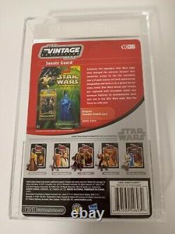 Star wars vintage collection vc36 SENATE GUARD variant AFA 8.5 UNCIRCULATED