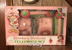 Strawberry Shortcake Rotary Inter-com Telephone Set With Box 1983 Not Working