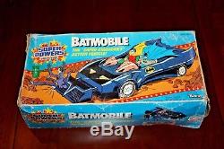 Super Powers BATMOBILE with Box Vintage Kenner 1984 Batman