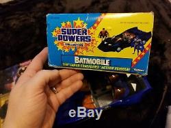 Super Powers BATMOBILE with Box Vintage Kenner 1984 Batman 1990 Wall Scaler