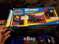 Super Powers BATMOBILE with Box Vintage Kenner 1984 Batman 1990 Wall Scaler