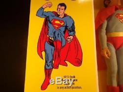 Superman Comic Version Mego Corp 12.5 Figure W Box Vintage 1977 Rare As It Gets