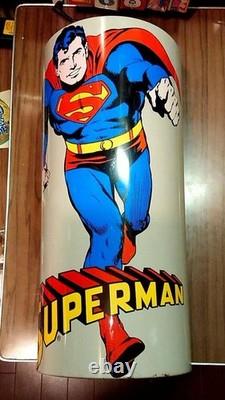 Superman Vintage Box tin 1979 SAZAWA NAGOYO Japan Rare 7.8 x 15 inch