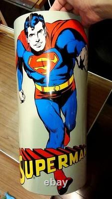 Superman Vintage Box tin 1979 SAZAWA NAGOYO Japan Rare 7.8 x 15 inch