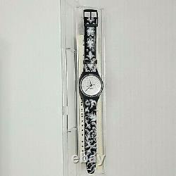 Swatch Vintage Spades Theme Genuine Leather Band with Original Case & Booklet