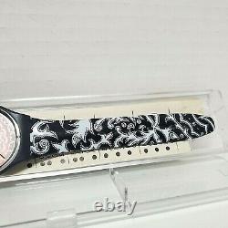 Swatch Vintage Spades Theme Genuine Leather Band with Original Case & Booklet