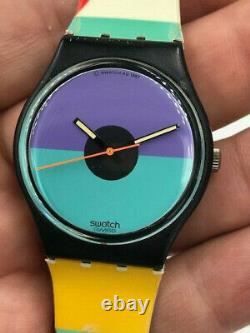 Swatch Watch St. Catherine Point GB121 Very rare 1987 Working New Battery
