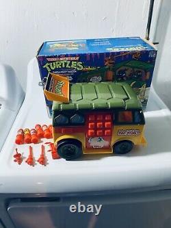 TMNT Ninja Turtles 1989 Party Wagon Van With Box Vintage