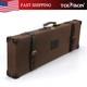 Tourbon Vintage Canvas Leather Gun Case Hunting Shotgun Storage Hard Box Withlock