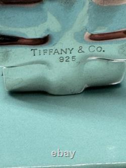 Tiffany & Co Sterling Silver Gift Box Trinket Box Bow Lid Vintage VERY RARE