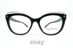 Tiffany & Co. TF 2166 8001 New Black Cat Eye Women's Eyeglasses 53mm with box
