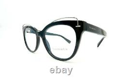 Tiffany & Co. TF 2166 8001 New Black Cat Eye Women's Eyeglasses 53mm with box