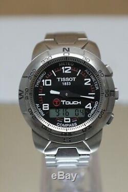 Tissot T-Touch Titanium 1853 Z253/353 Sapphire Crystal Smart Watch with Box Books