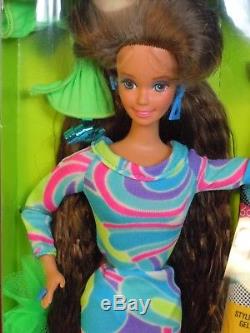 Totally Hair Barbie Brunette Doll Vintage 1991 Ultra Long Hair Sealed Box