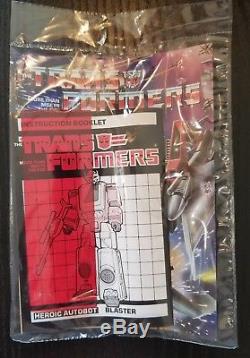 Transformers BLASTER 100% Complete with Box & Inserts ORIGINAL G1 Vintage 1985