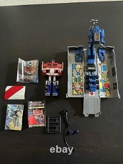 Transformers G1 Optimus Prime Vintage figure with Box 100% Complete Light Blue