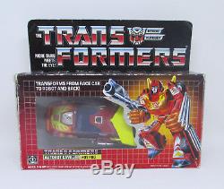 Transformers G1 Vintage HOT ROD Autobot Figure Complete with Box 1986 Hasbro