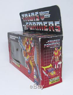 Transformers G1 Vintage HOT ROD Autobot Figure Complete with Box 1986 Hasbro