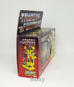 Transformers G1 Vintage SUNSTREAKER Figure Complete with Box 1984 Hasbro