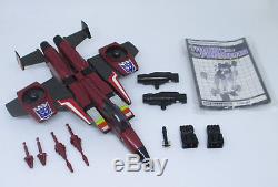 Transformers G1 Vintage THRUST Jet Figure Complete with Box 1985 Hasbro