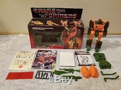 Transformers ROADBUSTER ORIGINAL UNUSED STICKERS Complete Box G1 Vintage