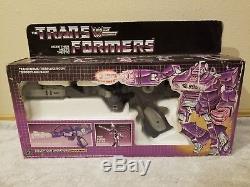 Transformers SHOCKWAVE WORKING LIGHTS Complete with Box G1 Vintage Authentic