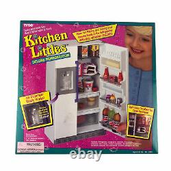 Tyco 1995 Kitchen Littles Deluxe Refrigerator Vintage Toy Box Fits Barbie