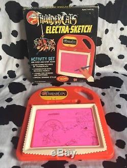 ULTRA RARE Vintage 1985 Boxed Thundercats Electra Sketch Toy Retro 80s Lion-0