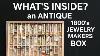 Unboxing An Antique Jeweler S Gem U0026 Gold Box Victorian Storage Auction Find