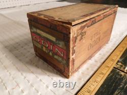VIKING! Little Odin Cigars Antique Wood Box