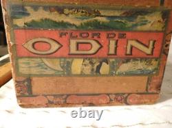 VIKING! Little Odin Cigars Antique Wood Box