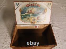 VIKING! Little Odin Cigars Antique Wood Box