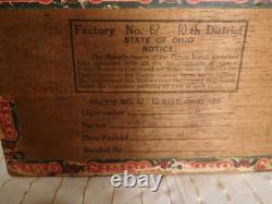 VIKING! Little Odin Cigars Antique Wood Box