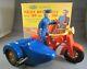 Vintage 1949 Ideal Plastic Motorcycle Cop And Sidecar With Original Box Rare
